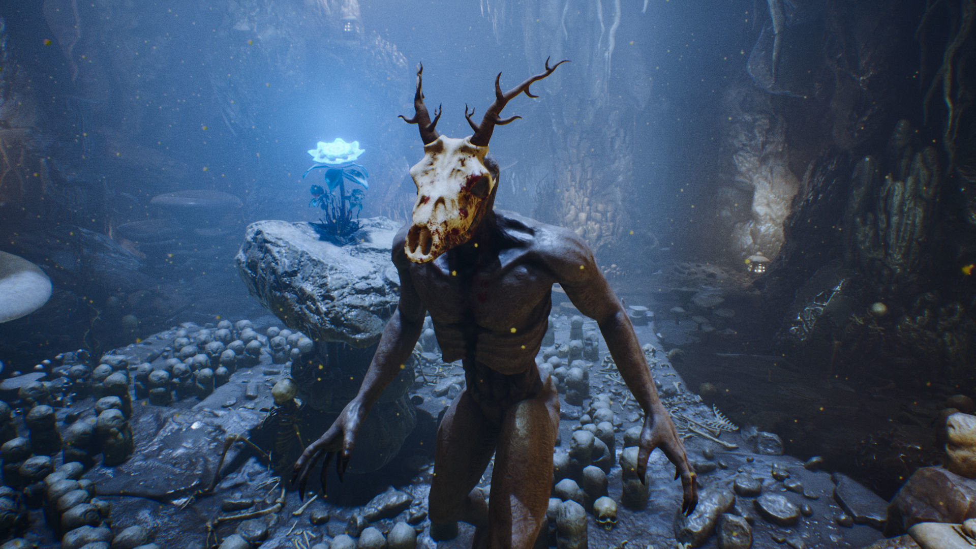 Wendigo monster Low-poly 3D model_14