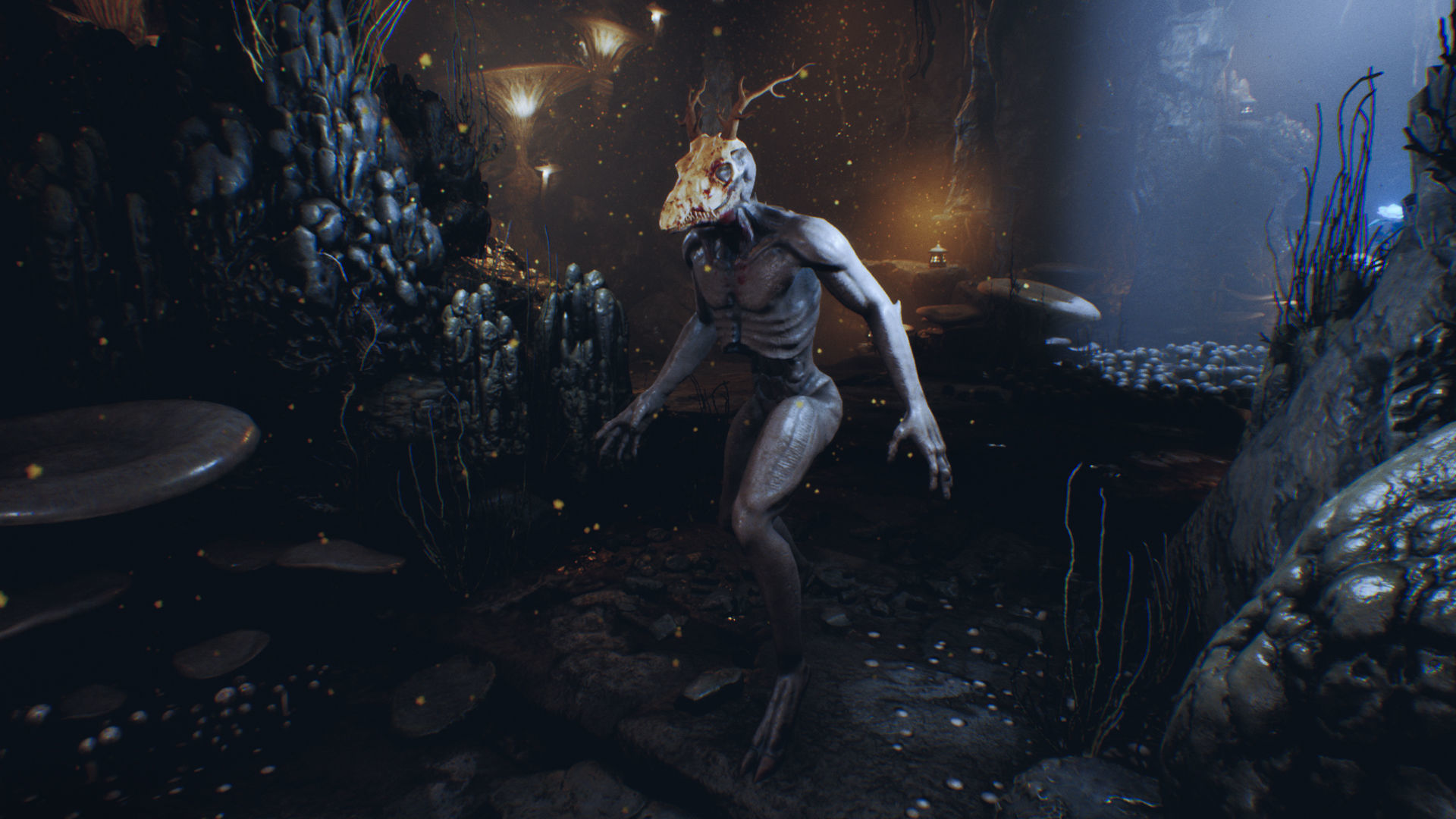 Wendigo monster Low-poly 3D model_12