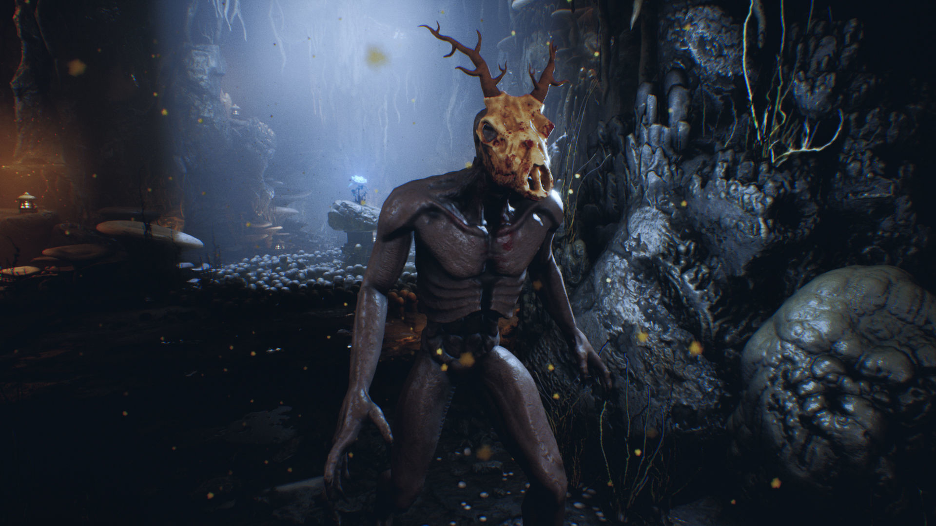 Wendigo monster Low-poly 3D model_7