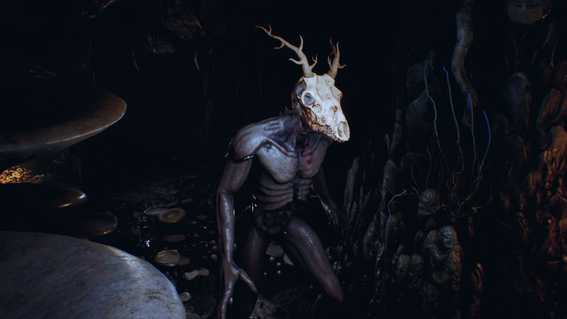 Wendigo monster Low-poly 3D model_17