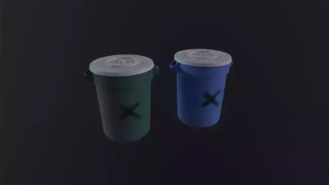 Trash Can 3D Model