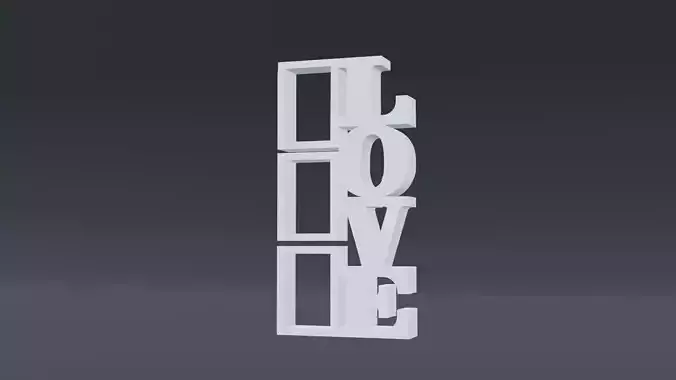 love 3D print model