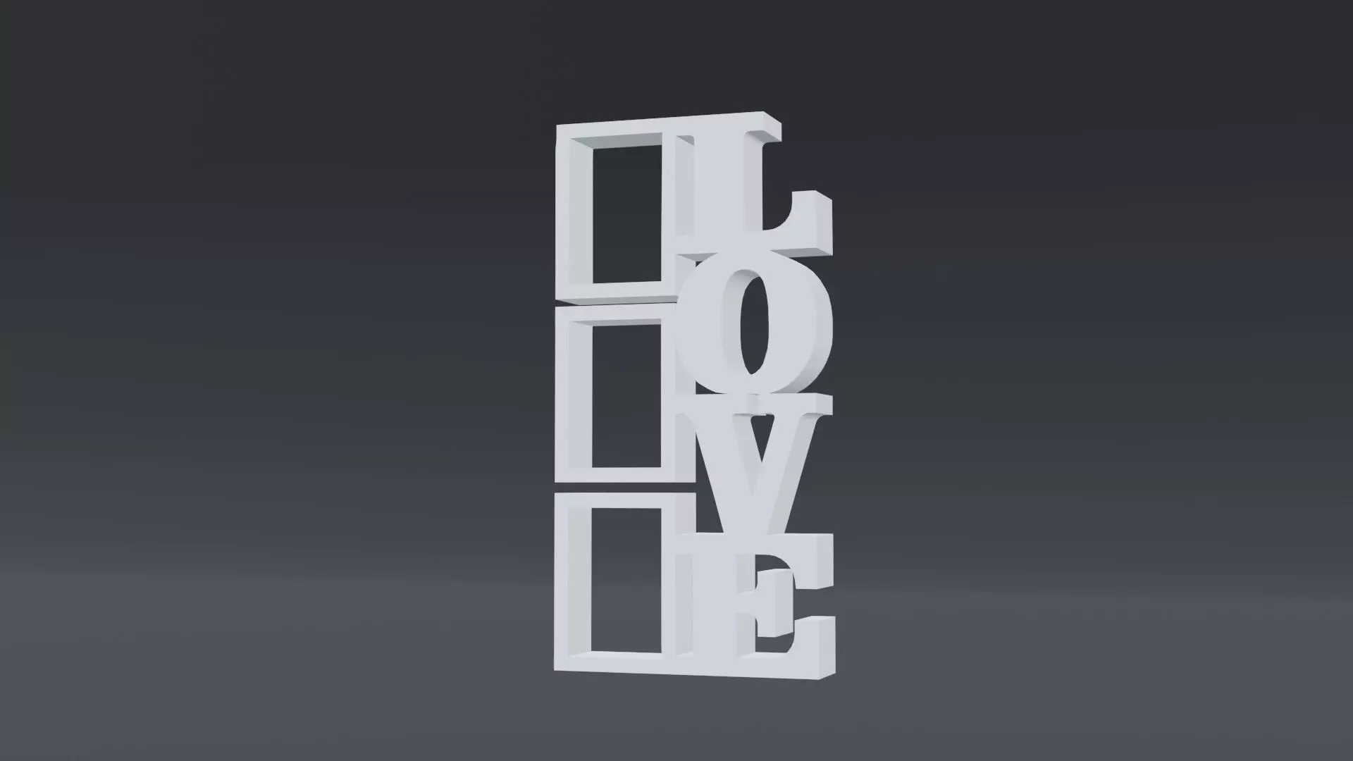 love 3D print model 3D print model