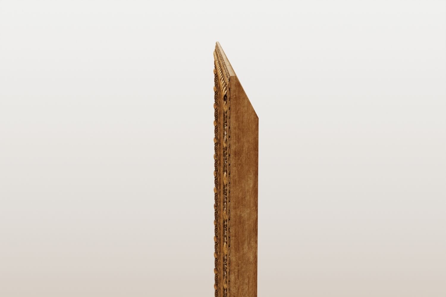 Antique frame with oil painting 3D model_9