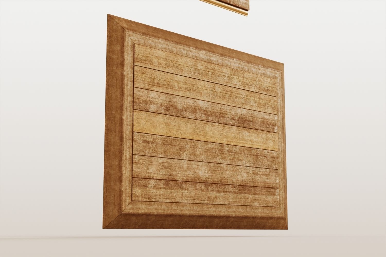 Antique frame with oil painting 3D model_8