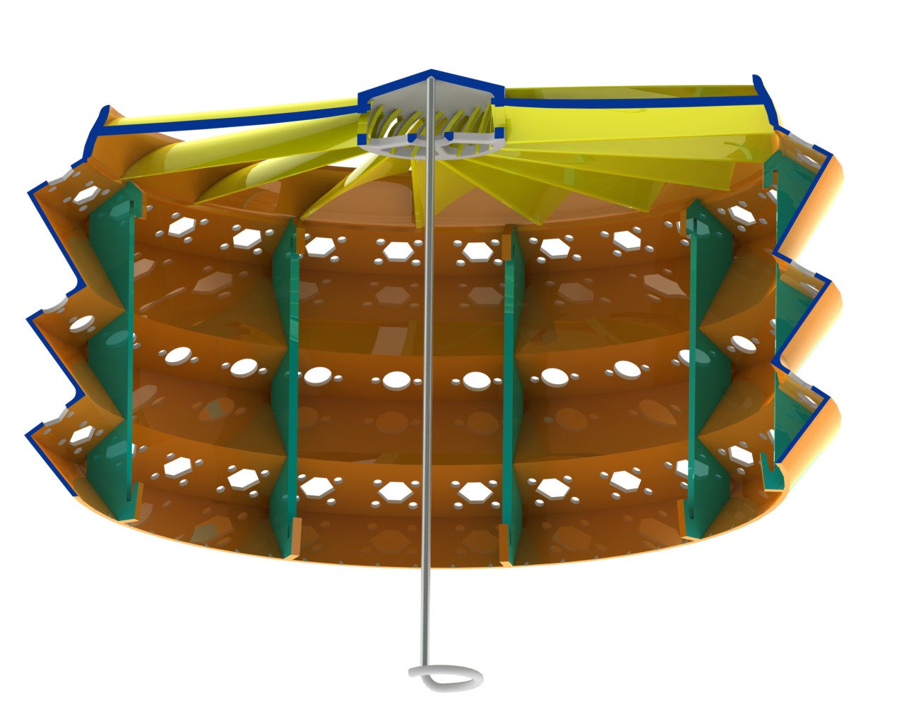 Spinning Light Filter 3D print model_2