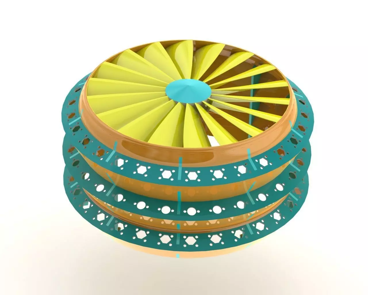 Spinning Light Filter 3D print model_0