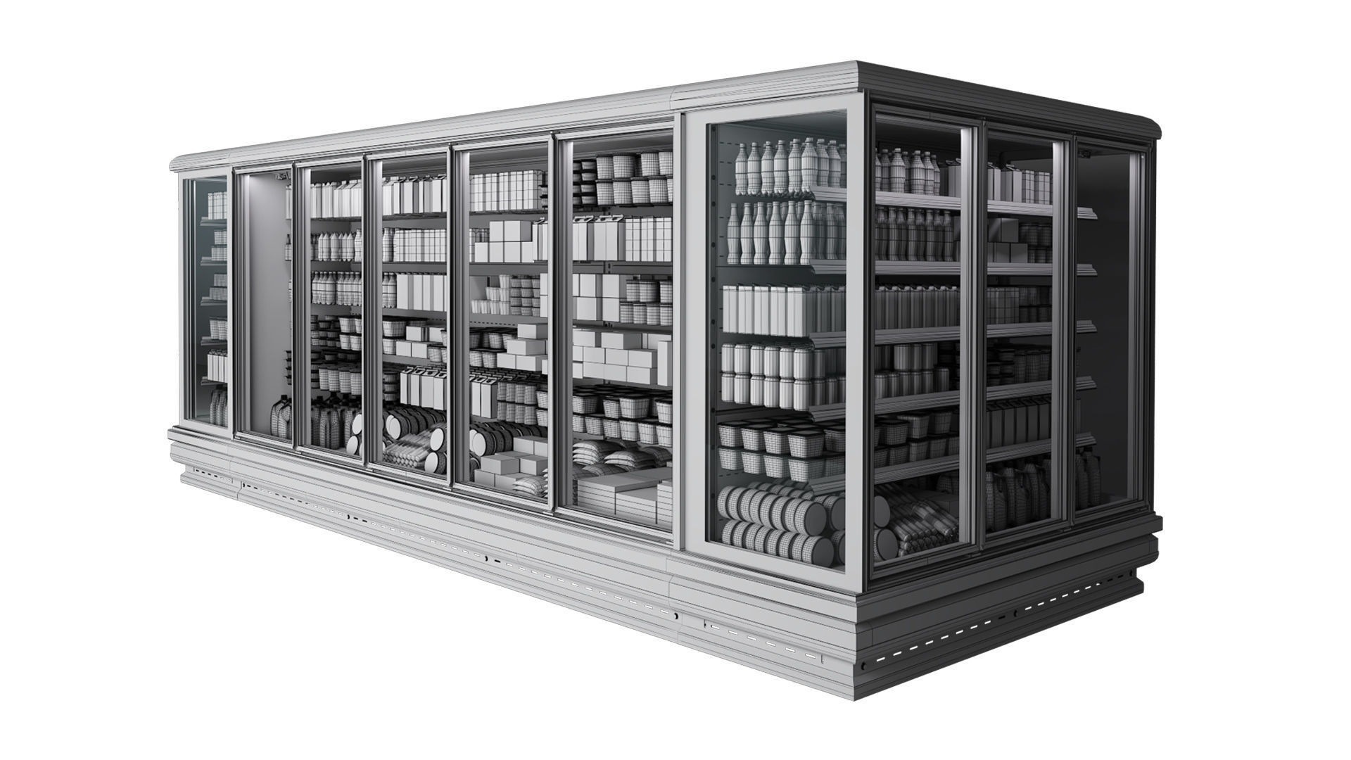 Supermarket Refrigerator  3D model_7