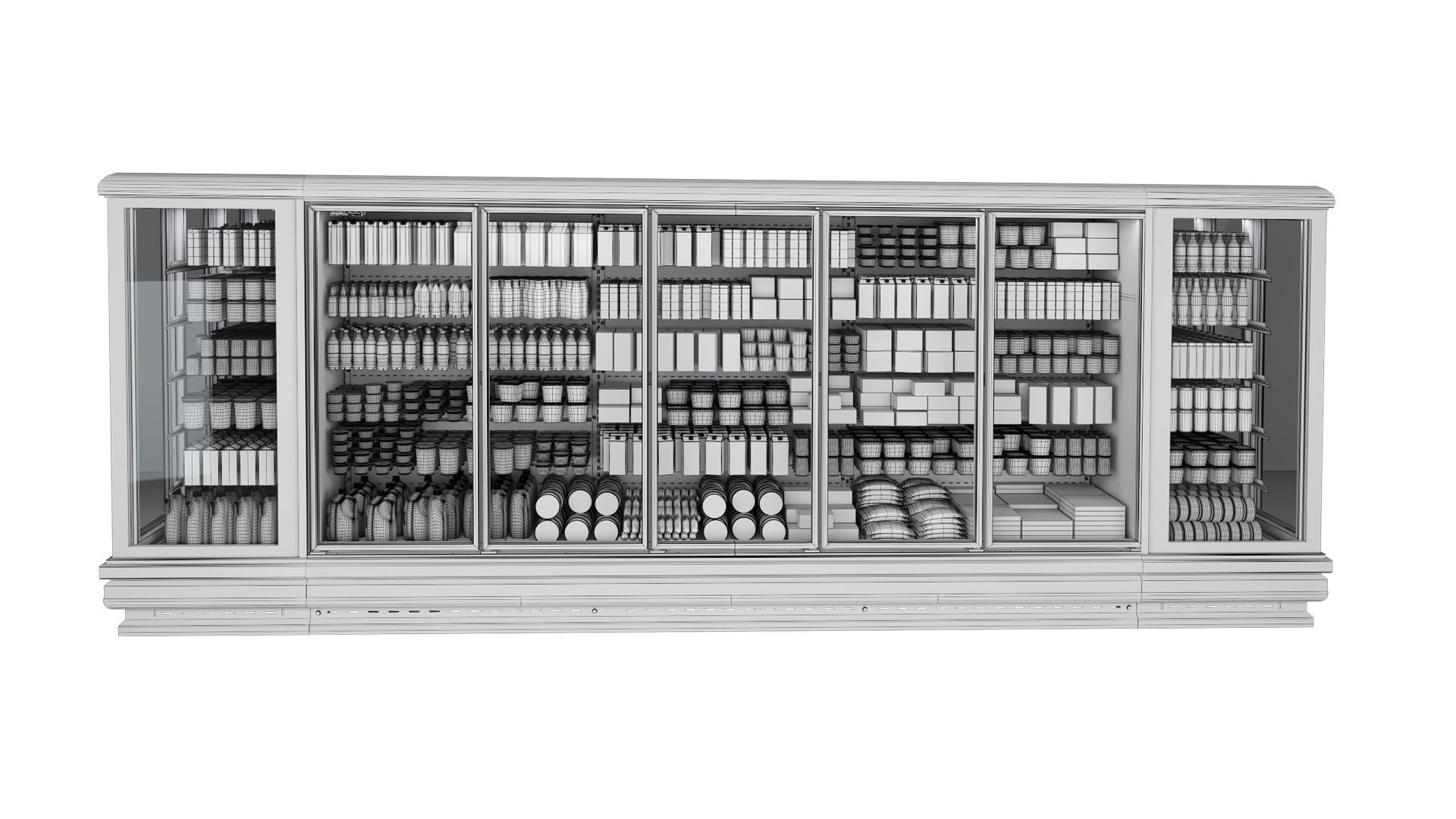 Supermarket Refrigerator  3D model_8