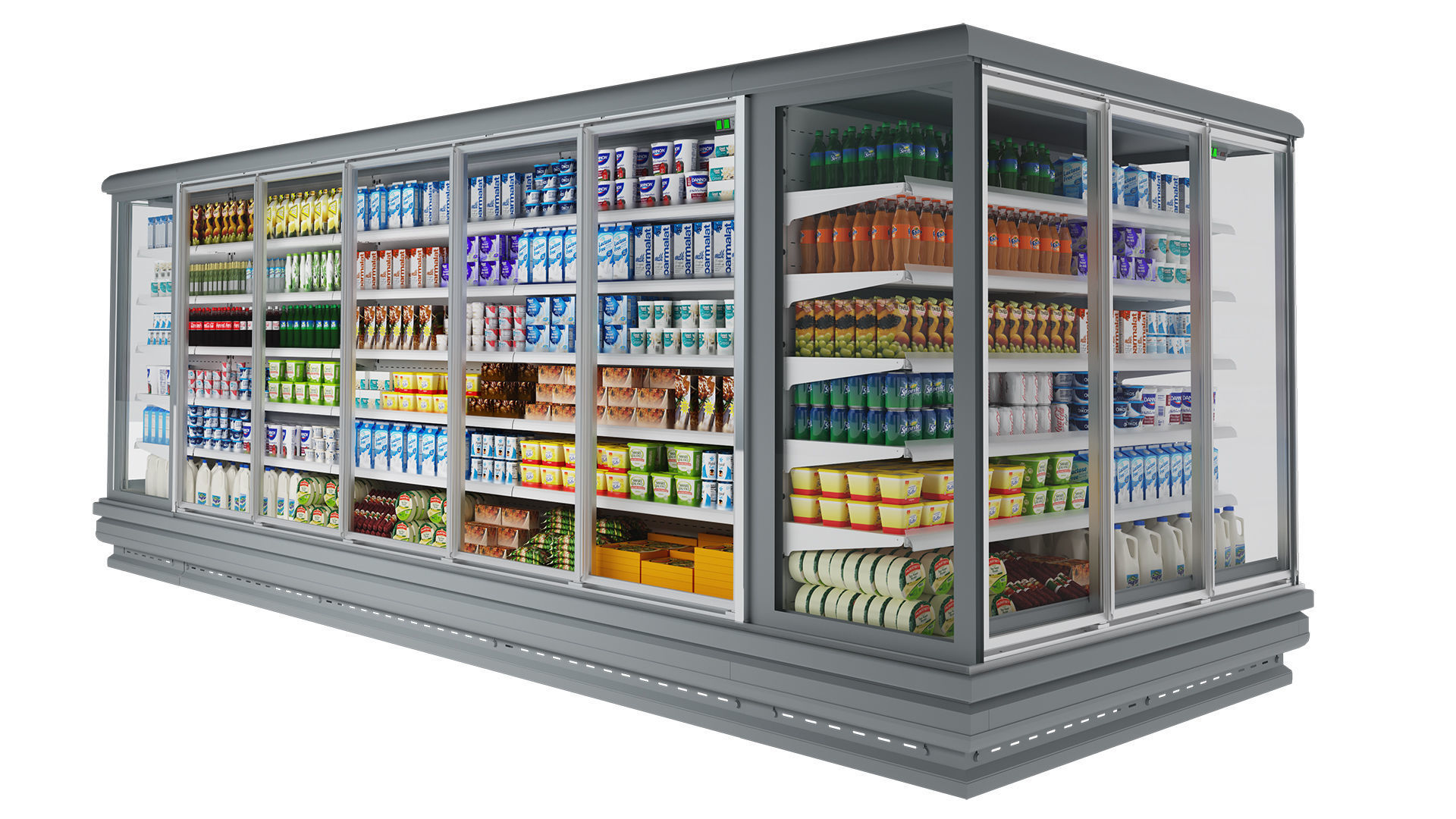 Supermarket Refrigerator  3D model_1