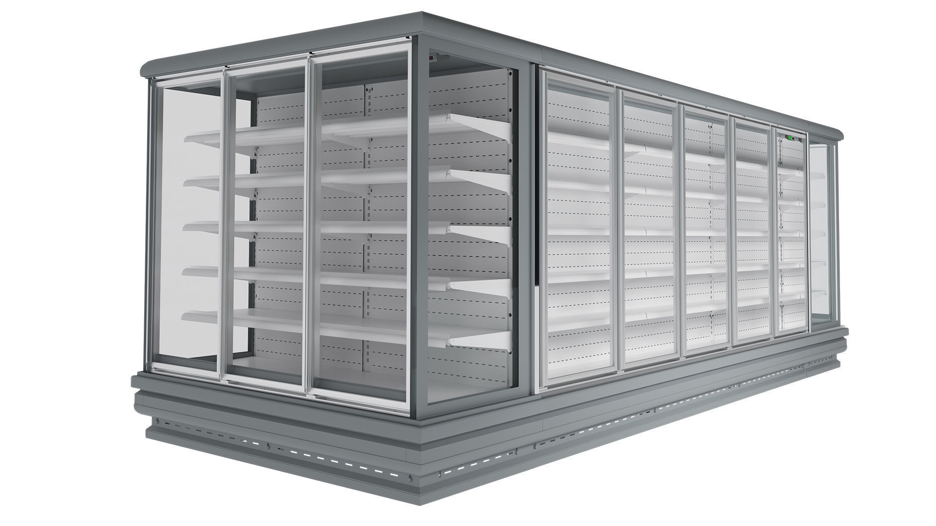 Supermarket Refrigerator  3D model_3