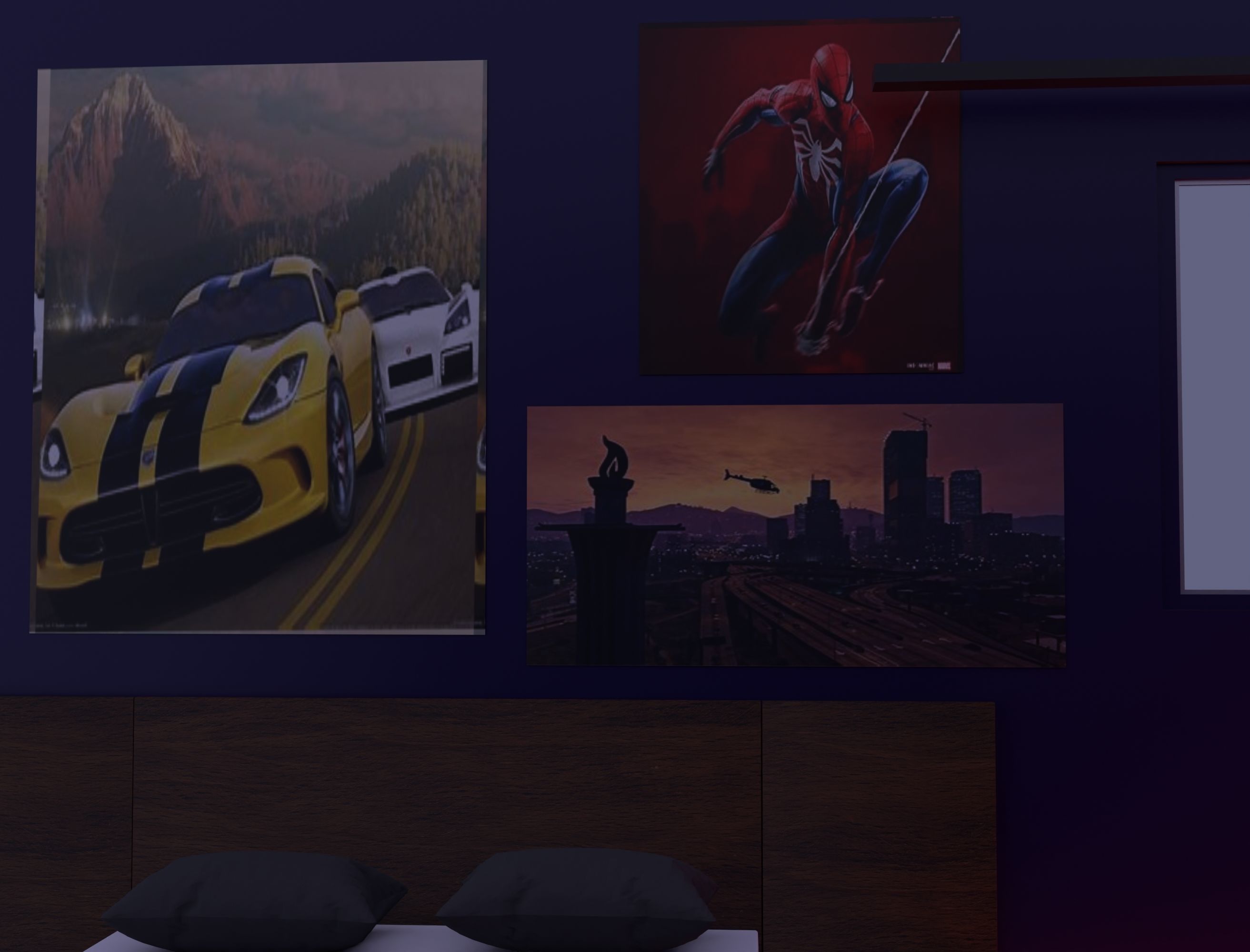 Gaming room Free 3D model_2