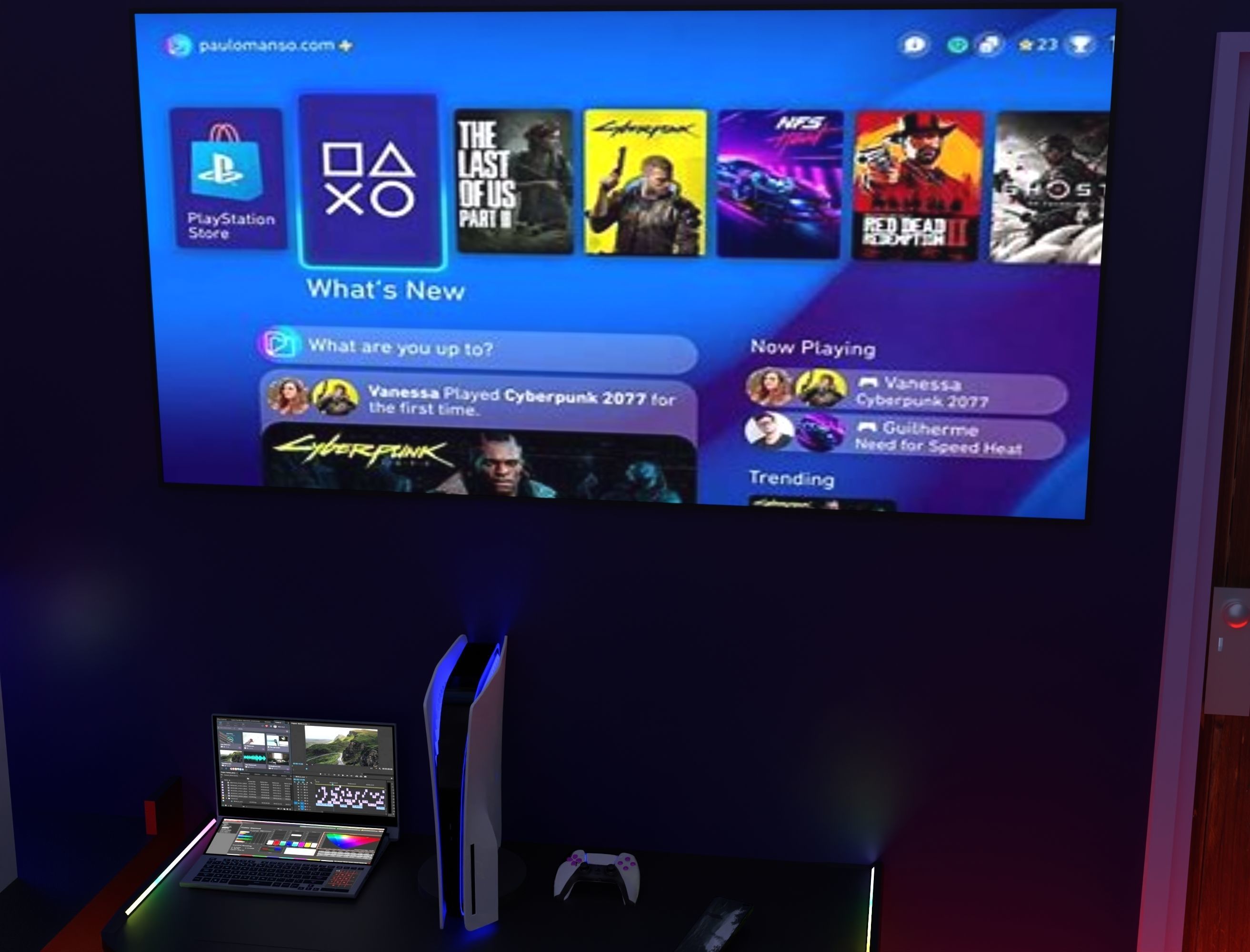 Gaming room Free 3D model_4