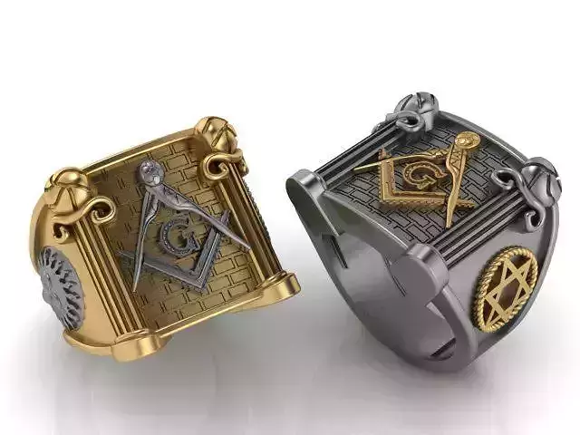 freemasonry eye ring 3D print model