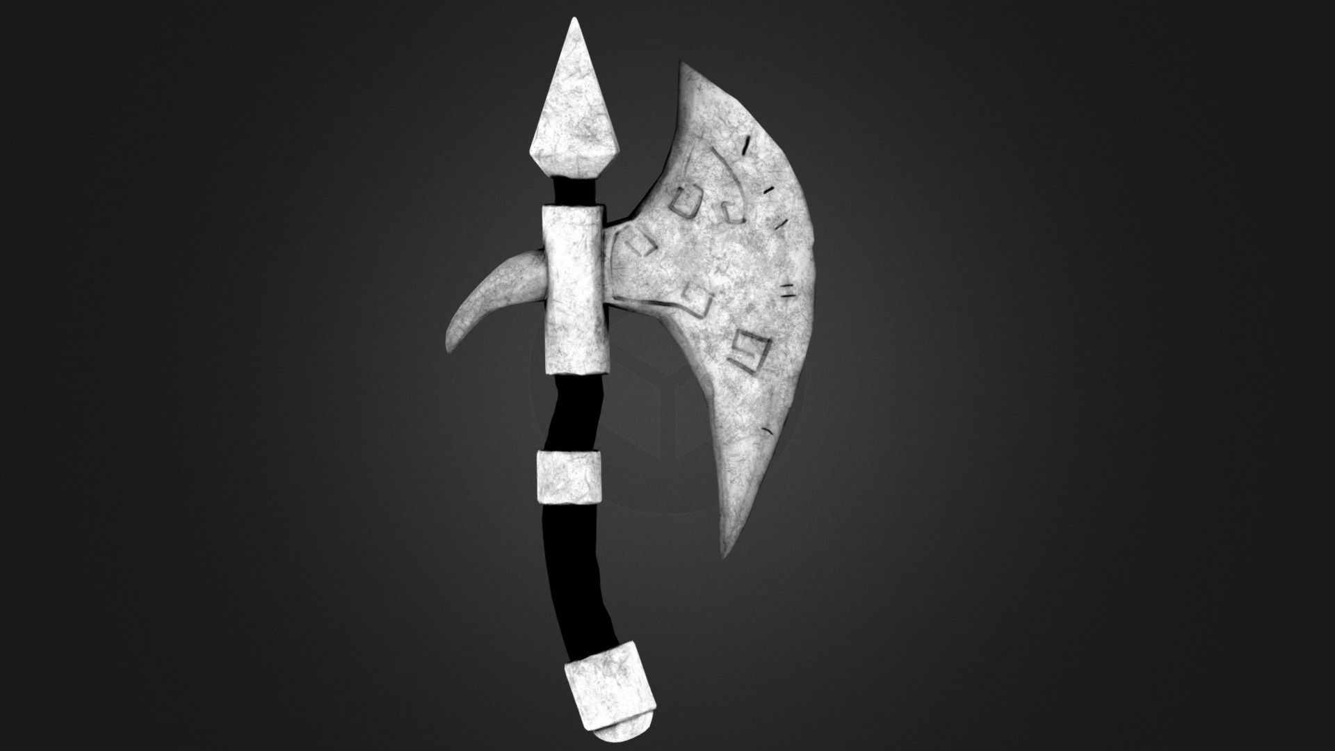Cartoony Axe 3d model Low-poly 3D model_6