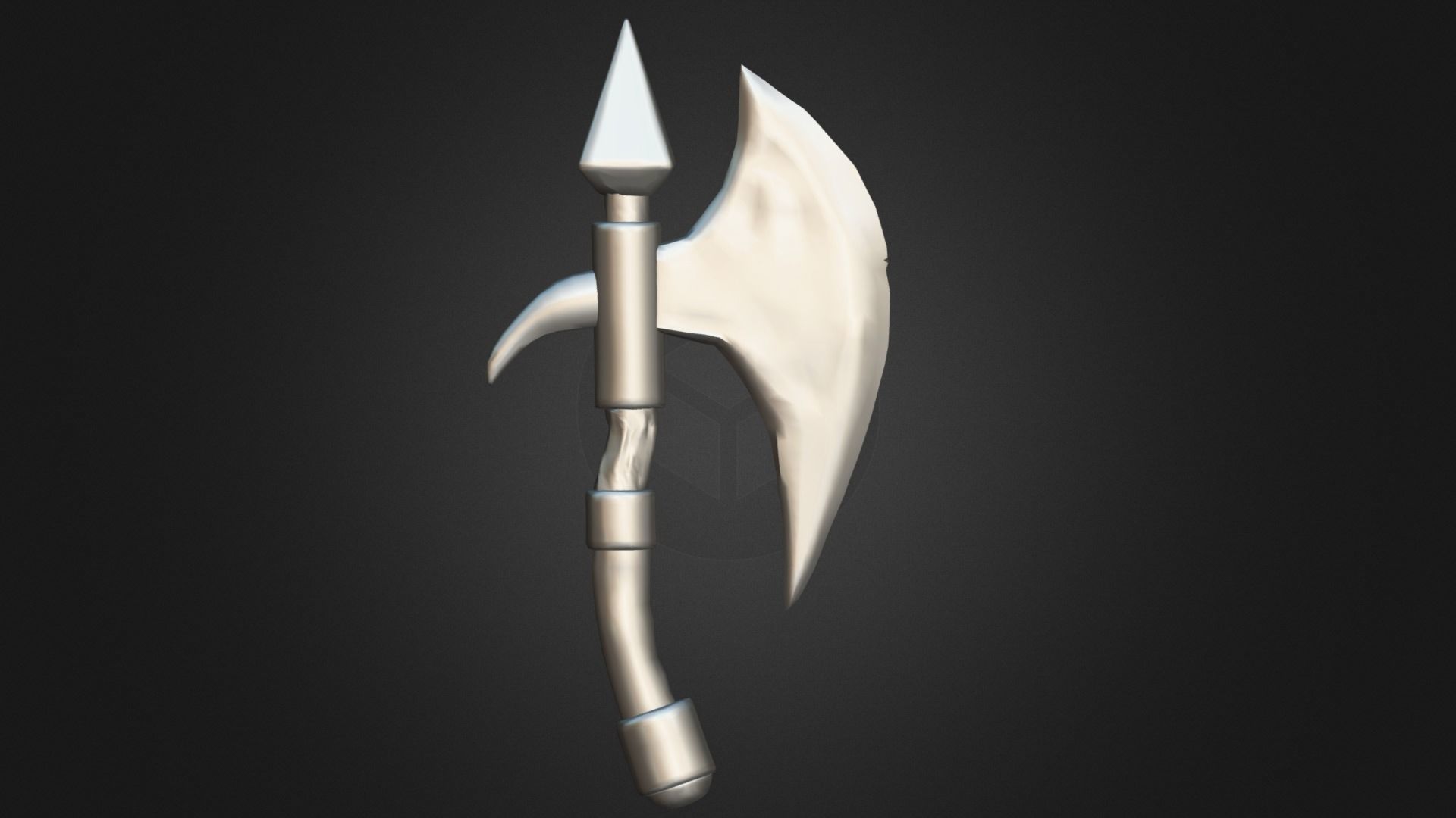 Cartoony Axe 3d model Low-poly 3D model_4