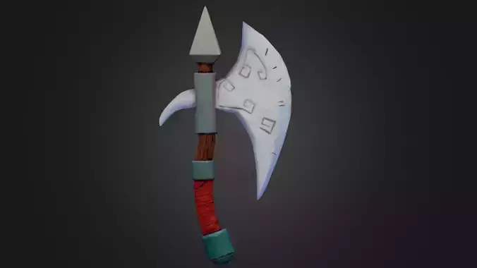 Cartoony Axe 3d model Low-poly 3D model