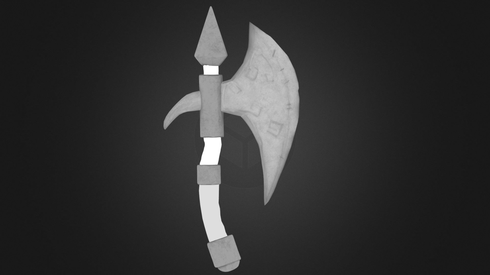 Cartoony Axe 3d model Low-poly 3D model_7
