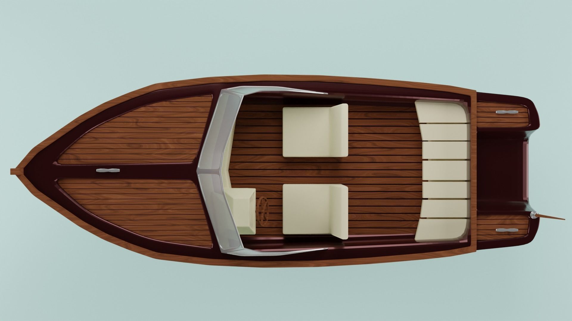 Simple Boat 3d model Free low-poly 3D model_9