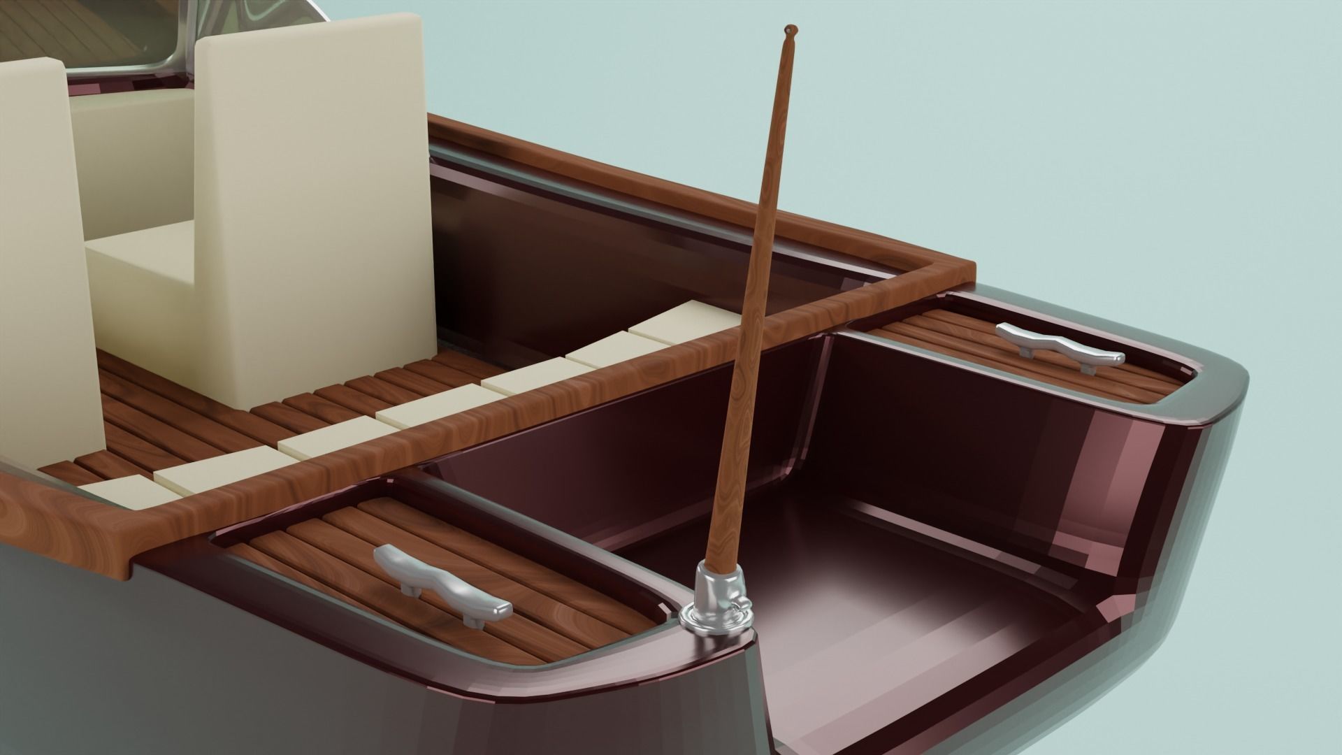 Simple Boat 3d model Free low-poly 3D model_8