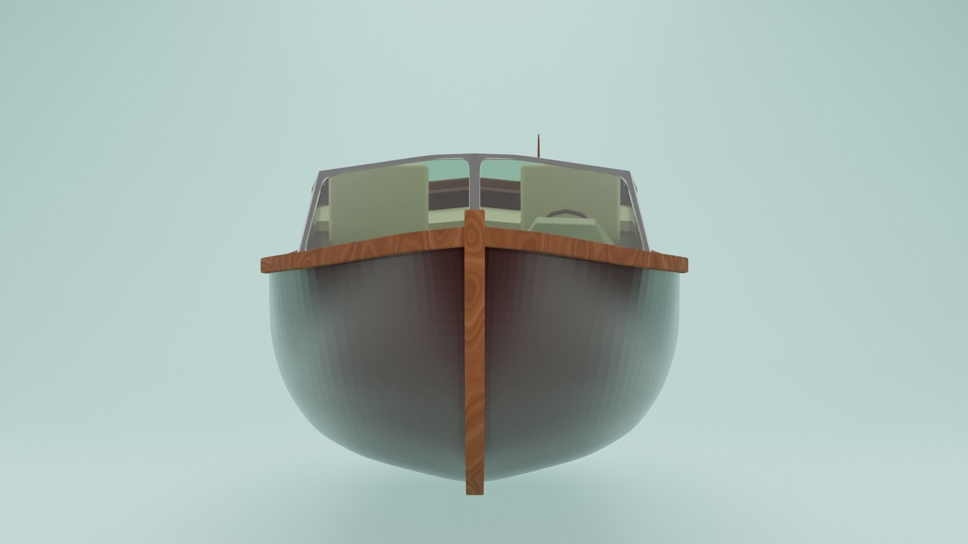 Simple Boat 3d model Free low-poly 3D model_4