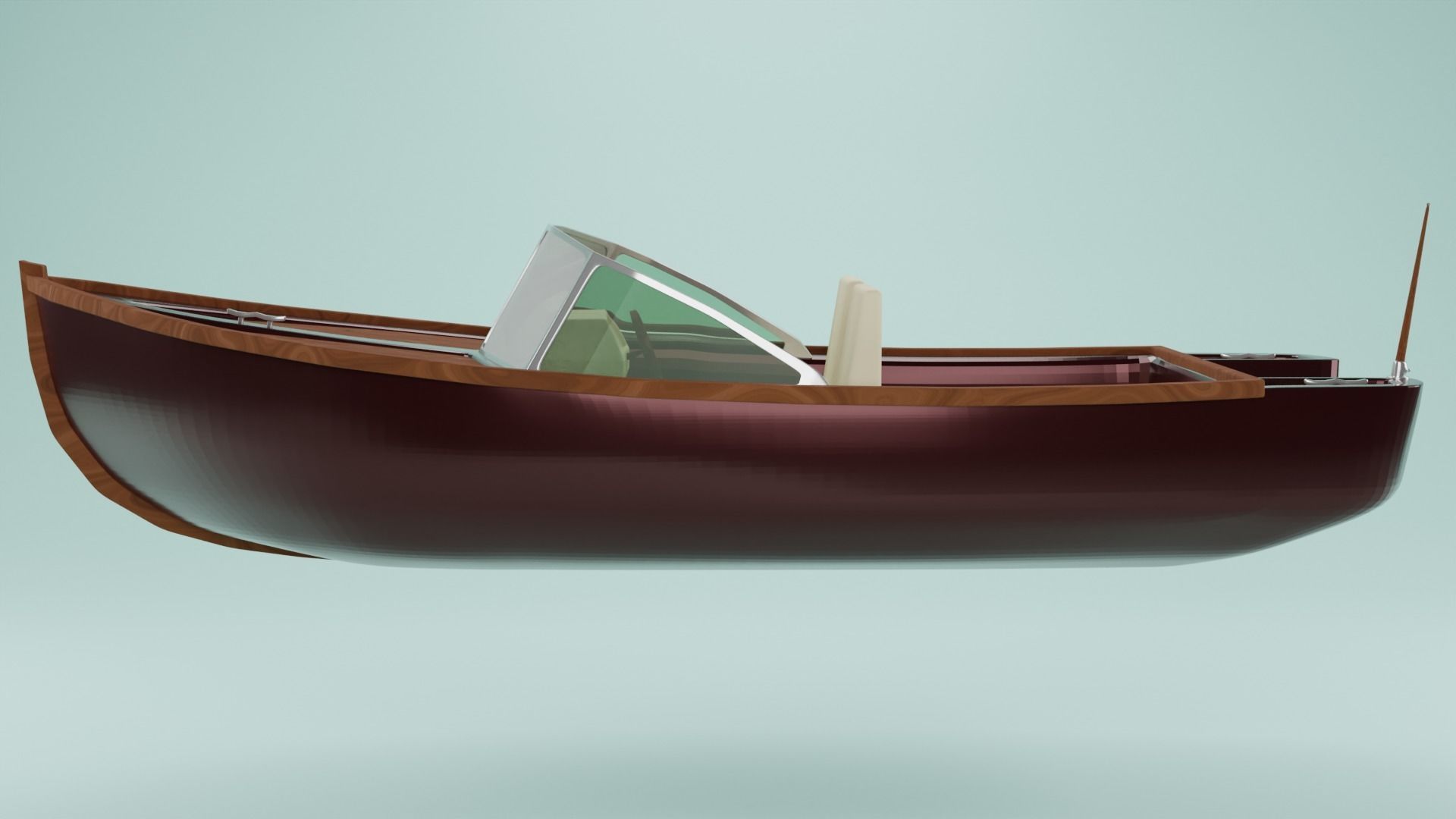 Simple Boat 3d model Free low-poly 3D model_5
