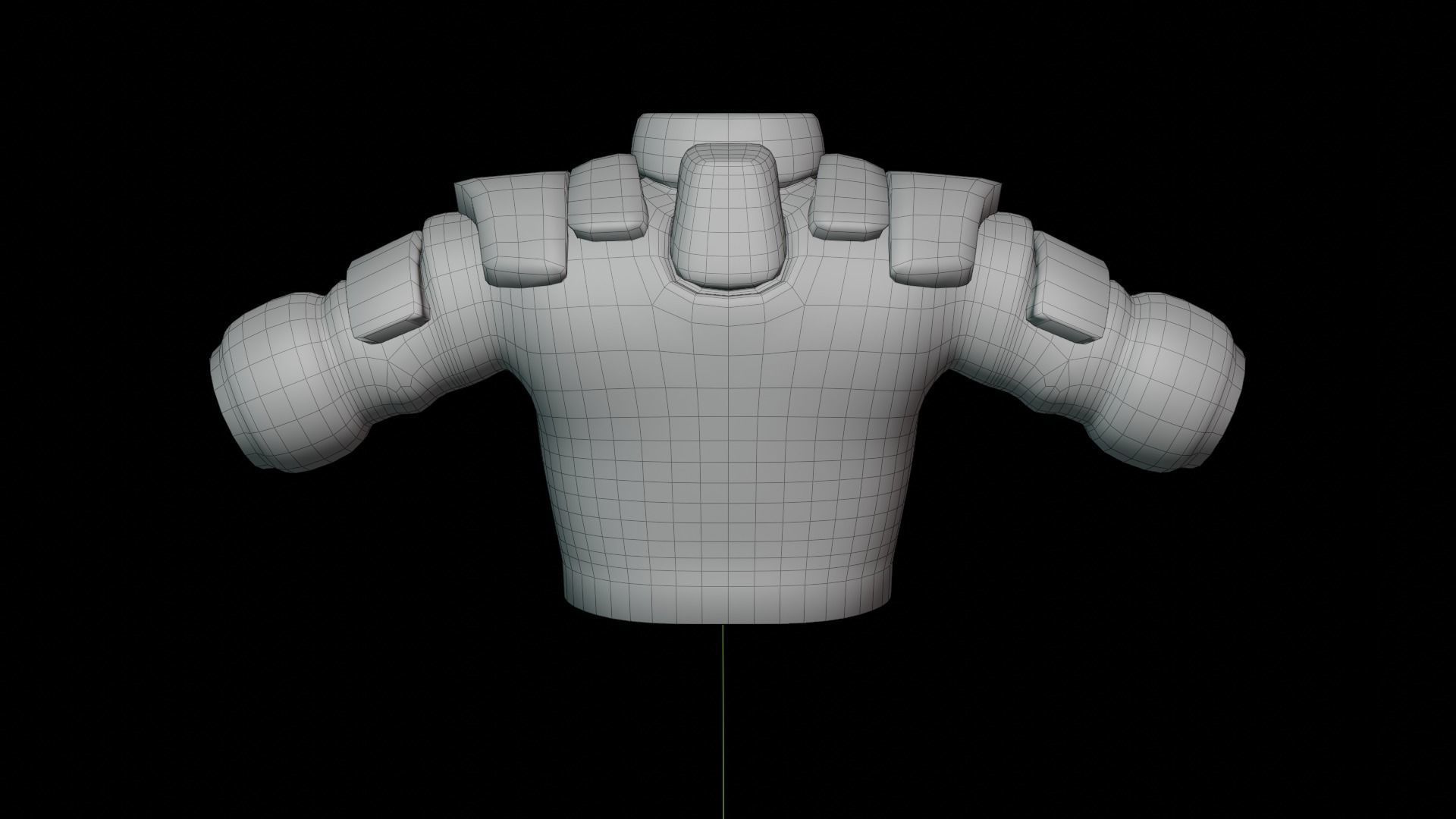 Motoko Kusanagi Jacket - Modelled on Tori base - VRChat Low-poly 3D model_6