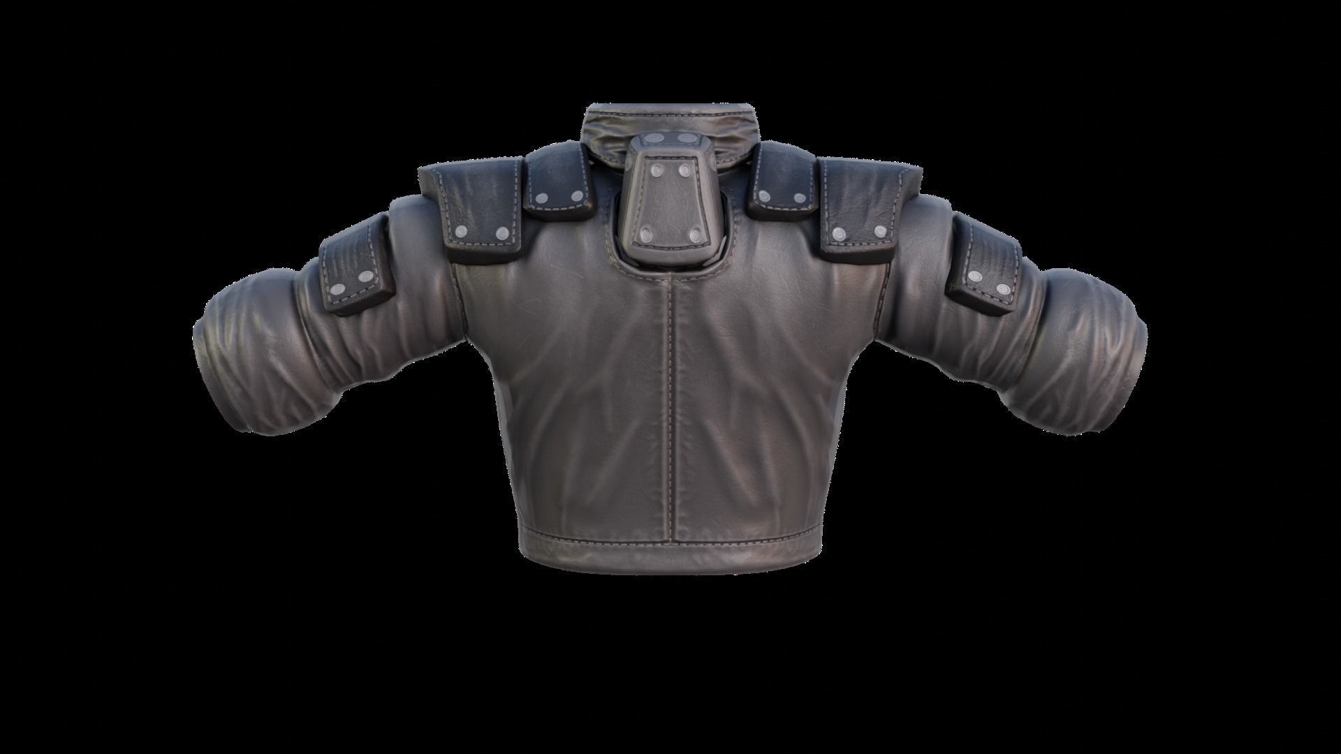 Motoko Kusanagi Jacket - Modelled on Tori base - VRChat Low-poly 3D model_4
