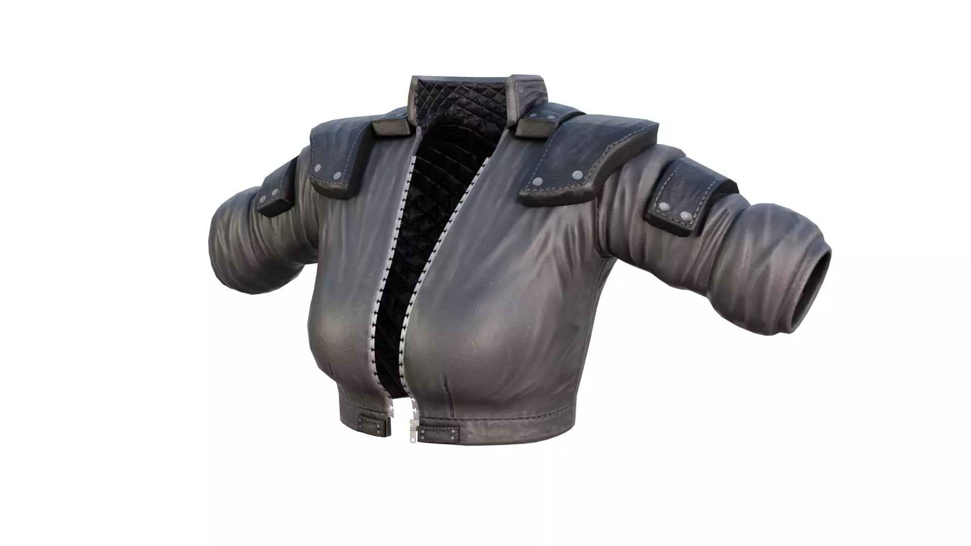 Motoko Kusanagi Jacket - Modelled on Tori base - VRChat Low-poly 3D model_0