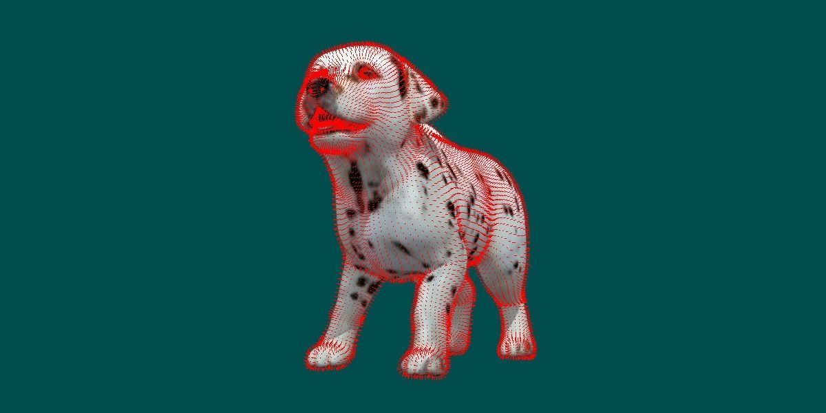 Dalmatian Puppy Dog 3D model_3
