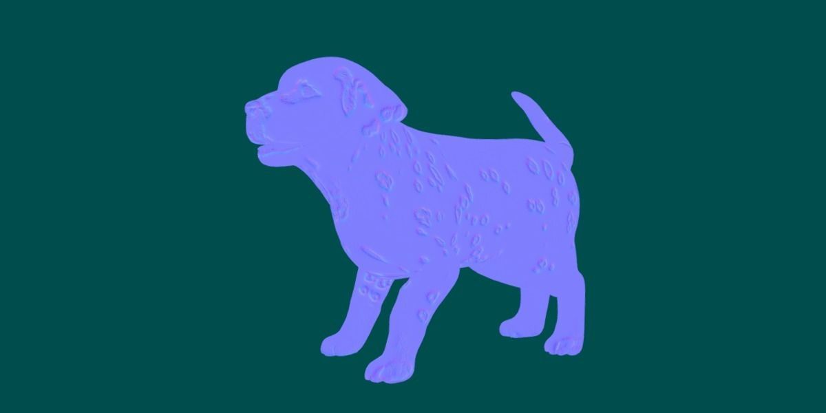 Dalmatian Puppy Dog 3D model_8