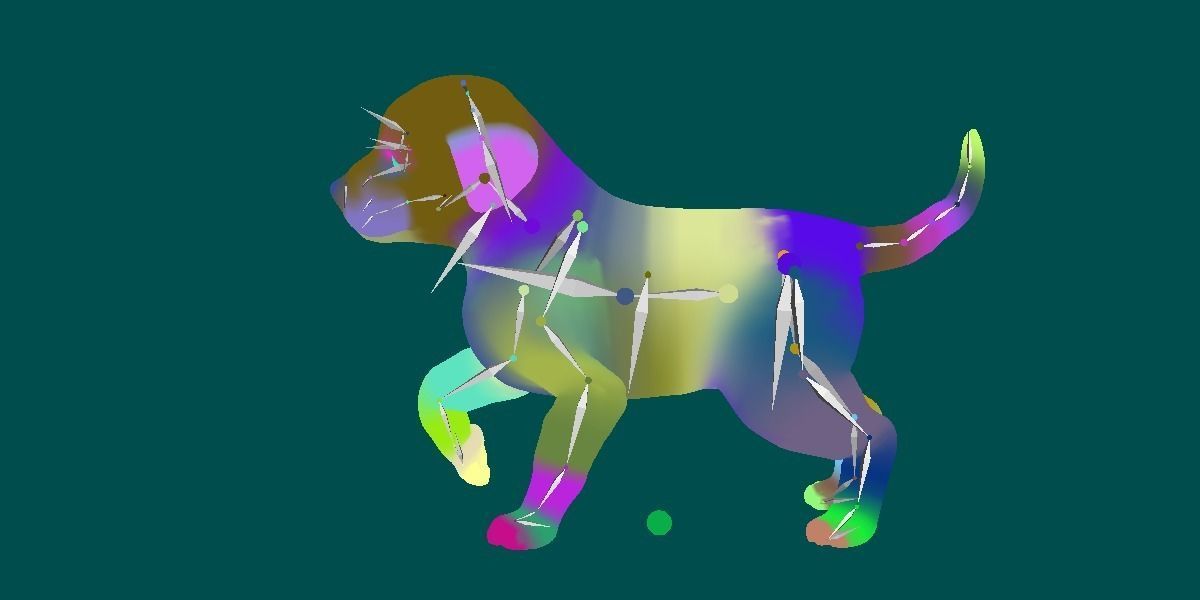 Dalmatian Puppy Dog 3D model_6