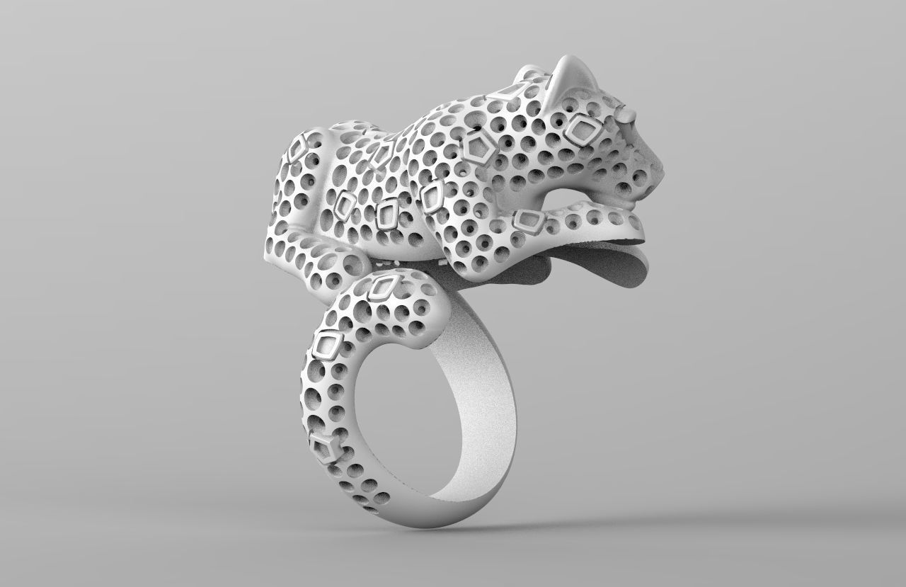 ring panther 3D print model_25