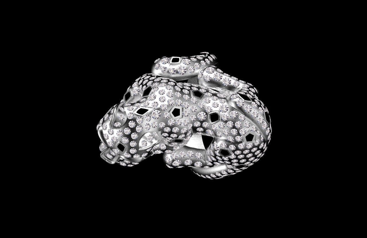 ring panther 3D print model_21