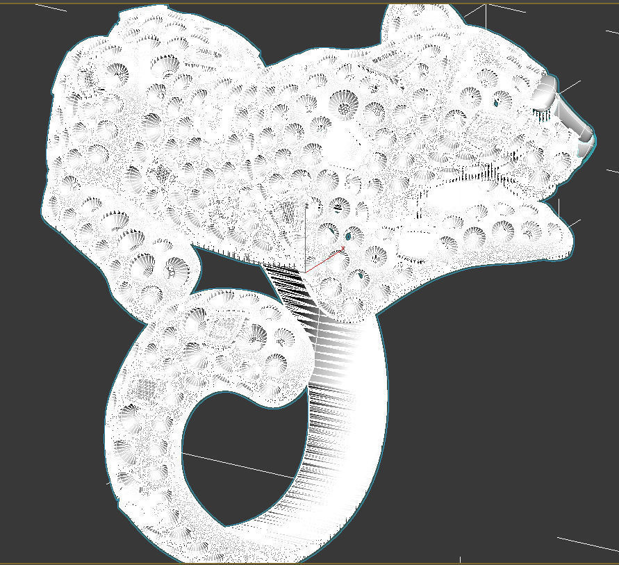 ring panther 3D print model_24