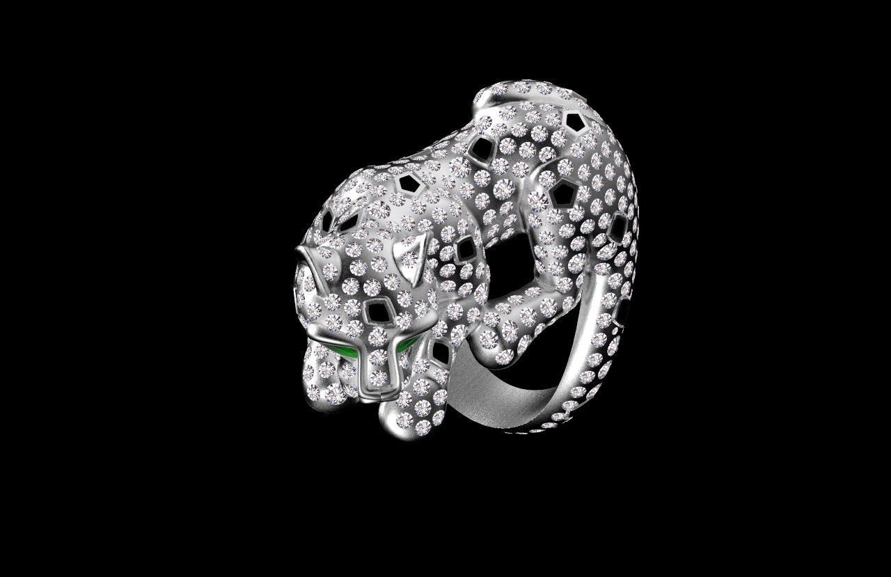 ring panther 3D print model_35