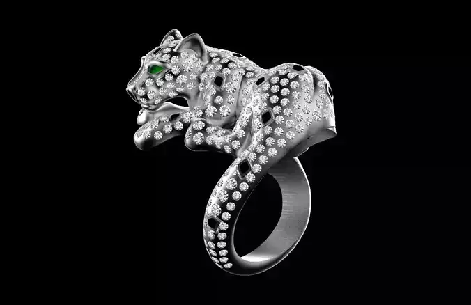 ring panther 3D print model