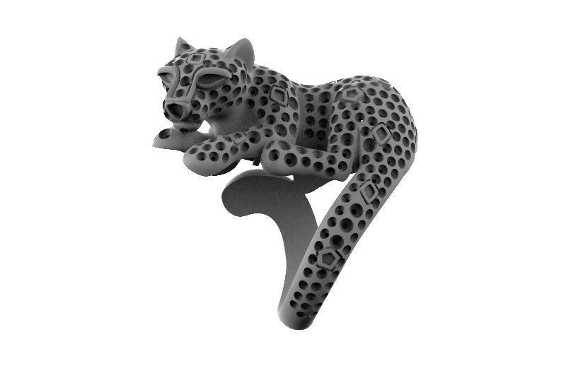 ring panther 3D print model_11