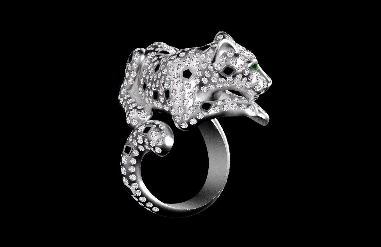ring panther 3D print model_33