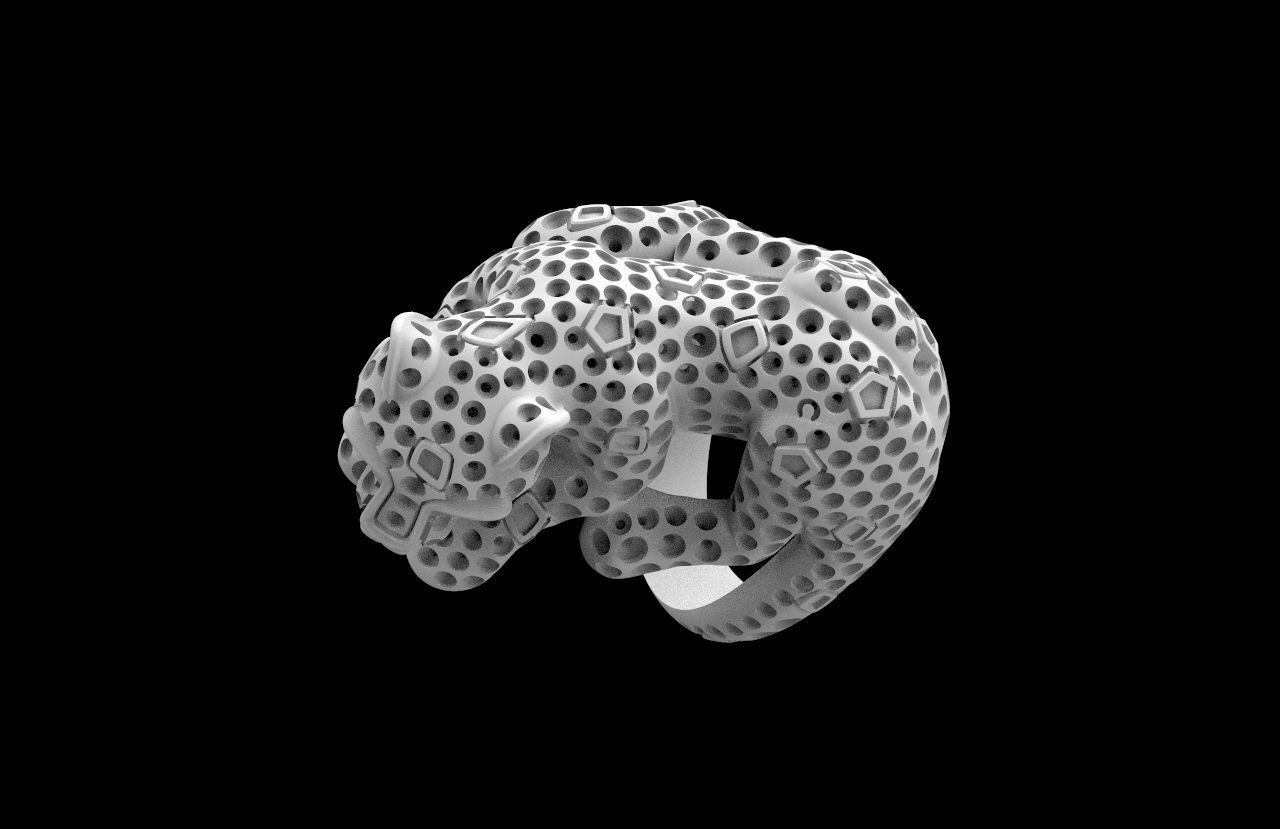 ring panther 3D print model_13
