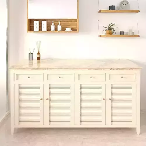 Restoration Hardware Shutter Sideboard 3D model