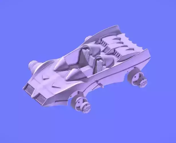 1980s BATMOBILE TOY 3D SCAN - HOTWHEELS SIZE 3D print model