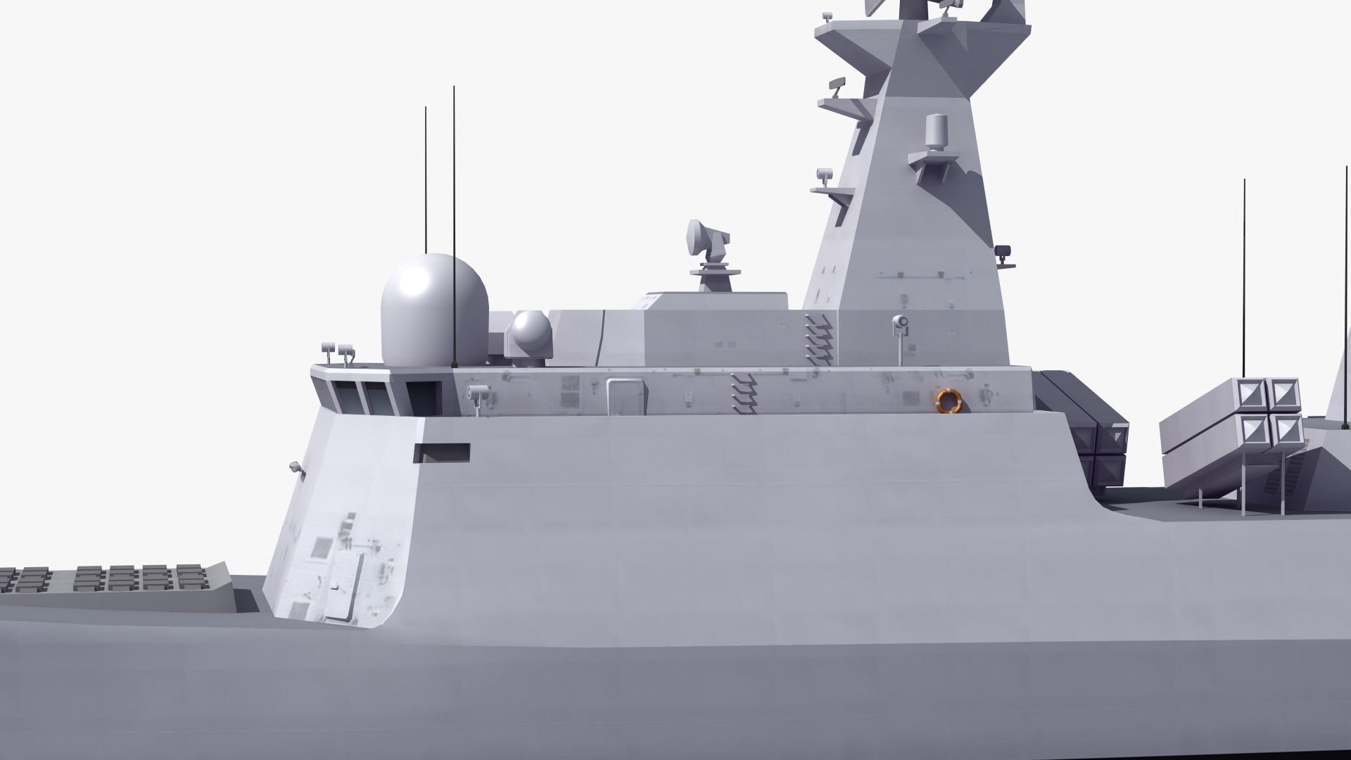 Type054A Chinese Guided Missile Frigate 3D model_22
