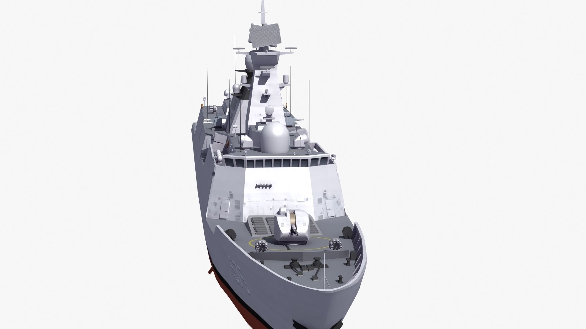 Type054A Chinese Guided Missile Frigate 3D model_24