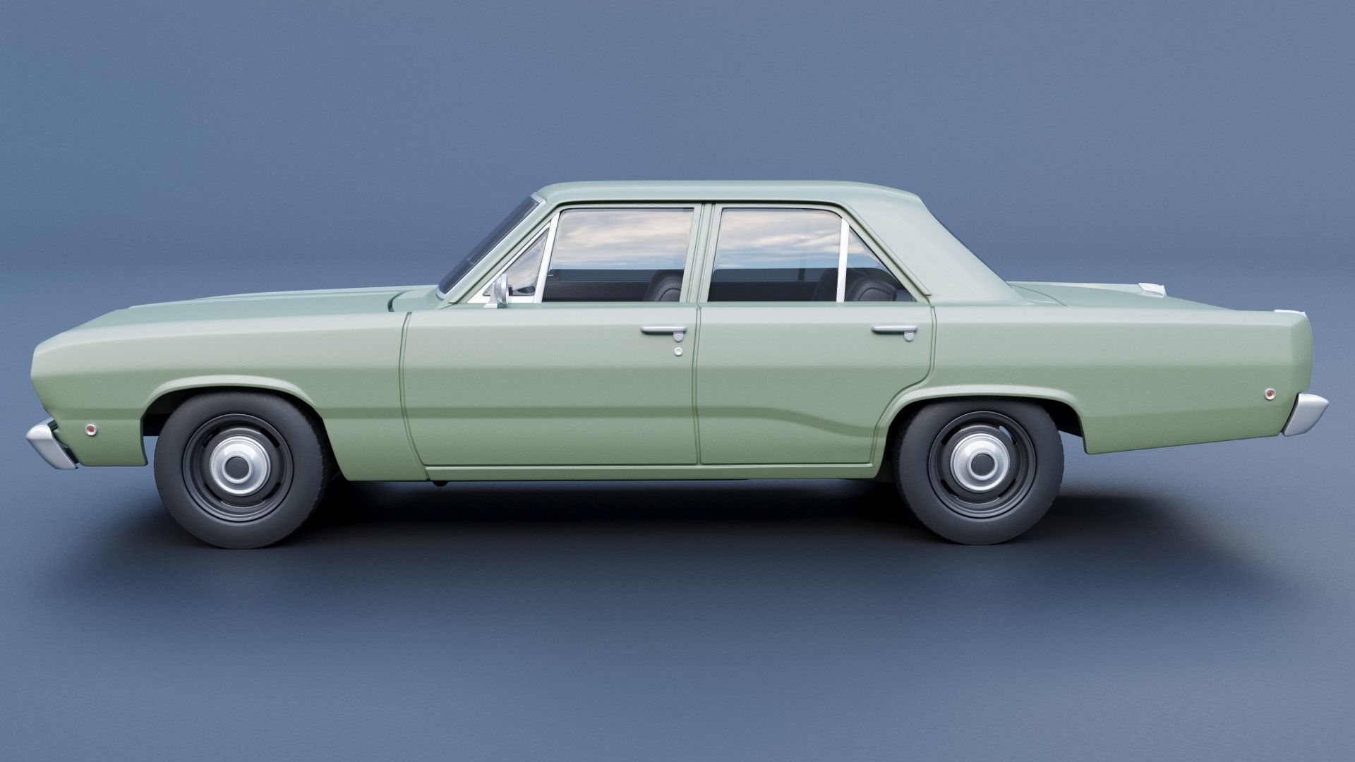 Plymouth Valiant 100 4 Door 1968 3D print model_3