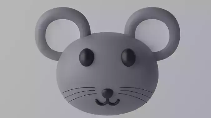 Cartoon Mouse Rat Head 1