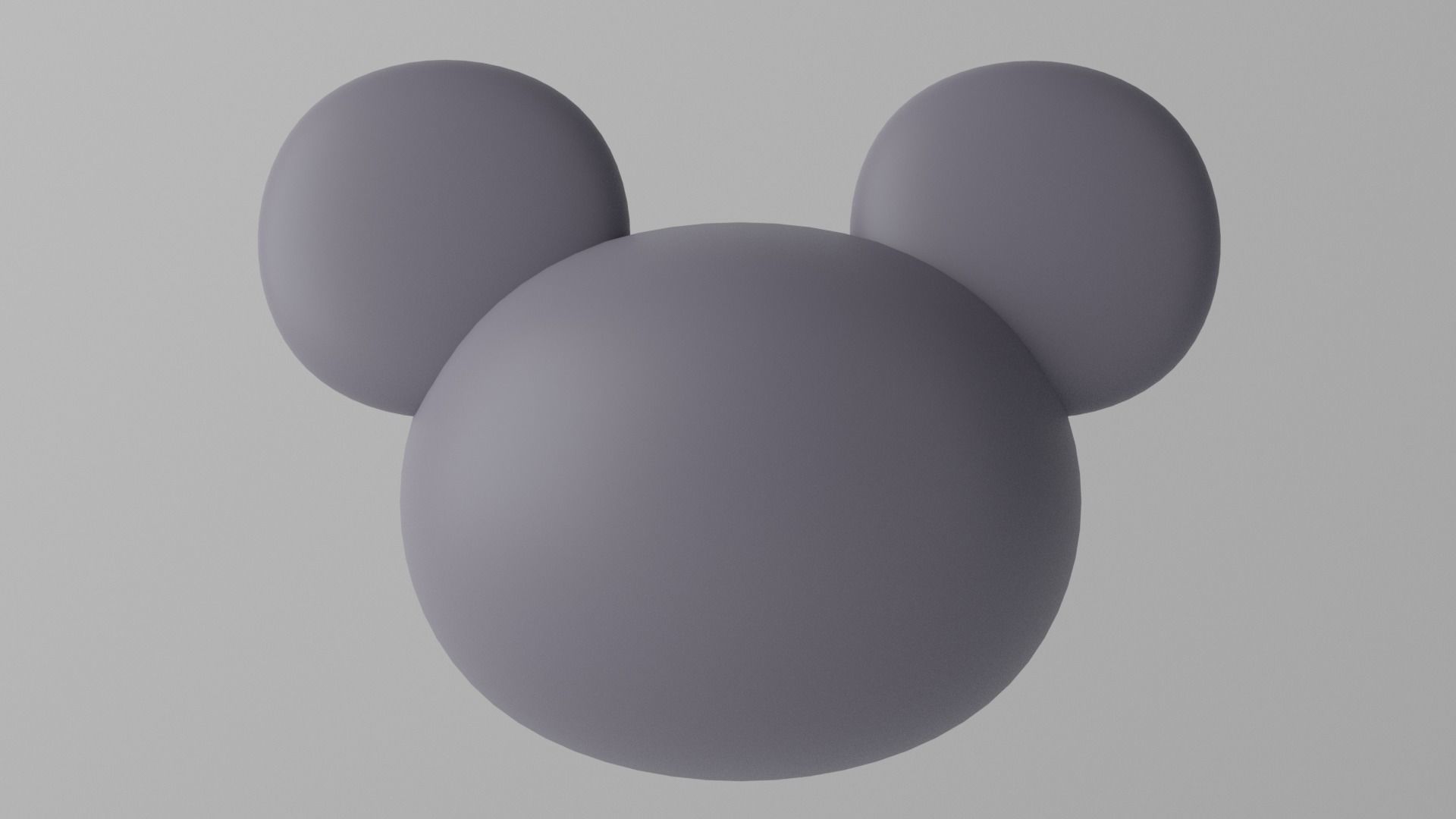 Cartoon Mouse Rat Head 1 3D model_5