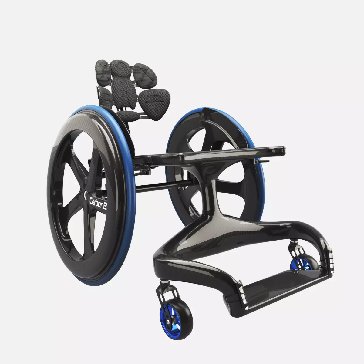 Carbon Black II Wheelchair 3D model_0
