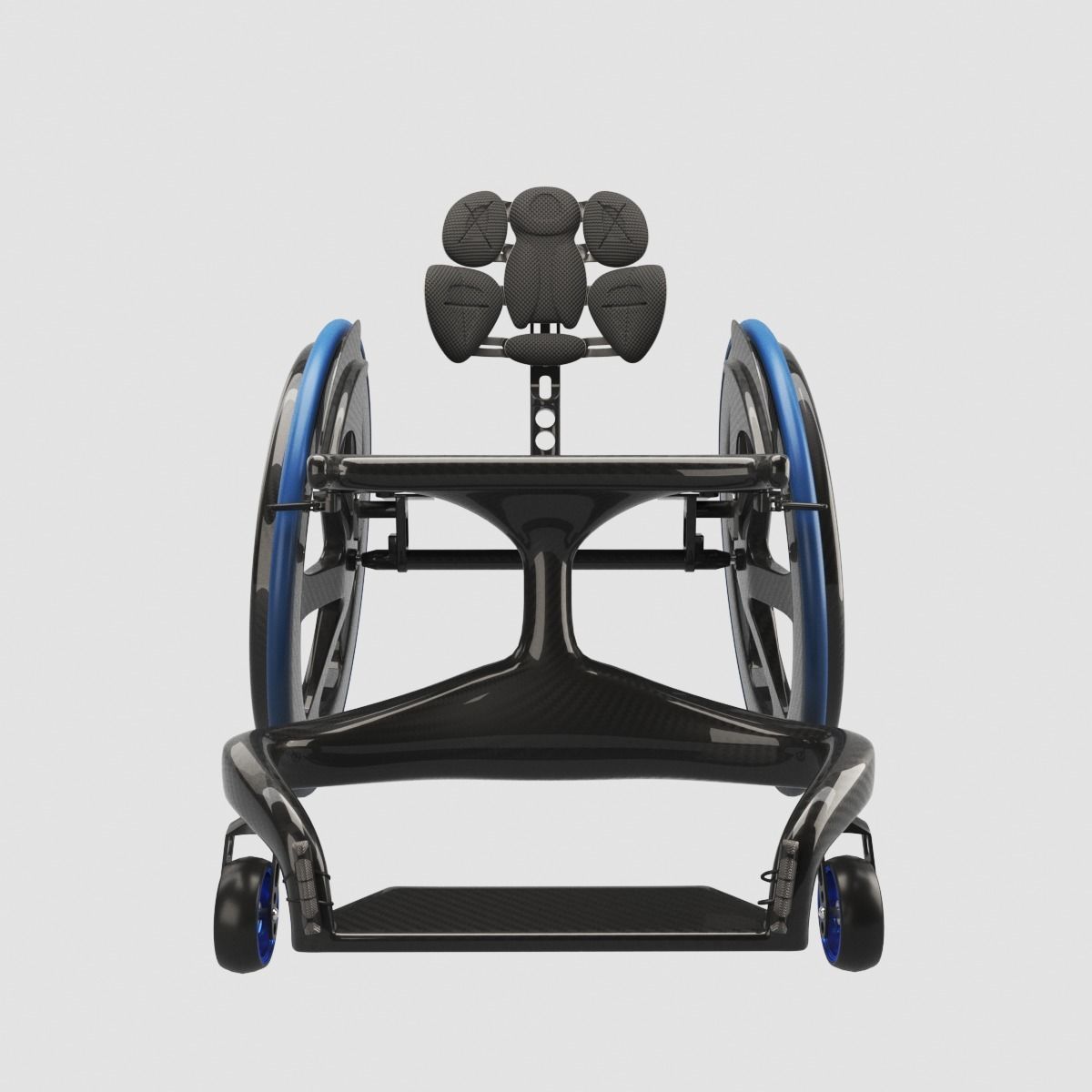 Carbon Black II Wheelchair 3D model_4