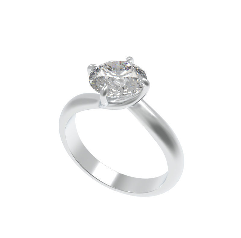 Engagement Ring 3D print model_2